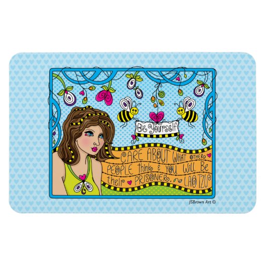 Wees jezelf_Flexibele magneet 15x10 cm (Horizontaal)