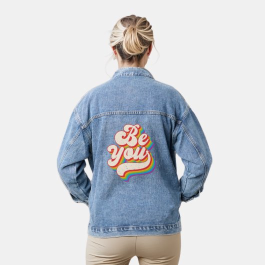 Wees jezelf! jeans denim jacket (Model)