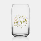 Wees jezelf Kan Glas (Achterkant)