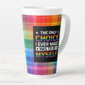 Wees jezelf latte mok (Rechterhoek)