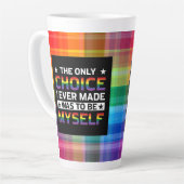 Wees jezelf latte mok (Linkerhoek)