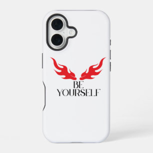Wees jezelf – Minimalistisch ontwerp met inspirere iPhone 16 Hoesje