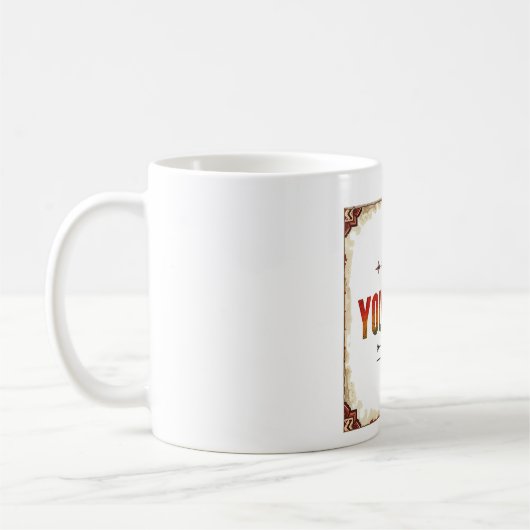 Wees jezelf mok | Rainbow distressed mok (Links)