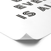 Wees jezelf Motivatie Quote Poster (Hoek)