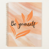 Wees jezelf, Oranje patroon Planner (Voorkant)