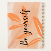 Wees jezelf, Oranje patroon Planner (Achterkant)