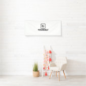 Wees jezelf periodieke slogan spandoek (Insitu)