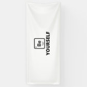 Wees jezelf periodieke slogan spandoek (Verticaal)