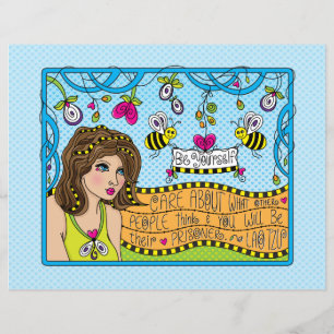 Wees jezelf_Platte papiervellen 11 x 8,5 inch
