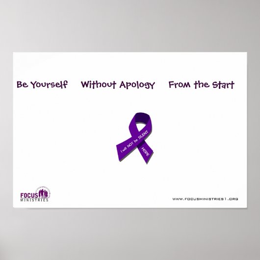 Wees jezelf Poster (Voorkant)