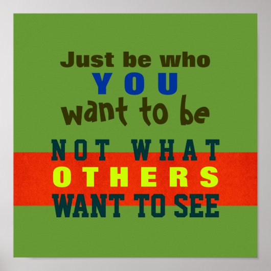WEES JEZELF ~ Poster / Print #32 (Voorkant)