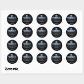 Wees jezelf ronde sticker (Vel)
