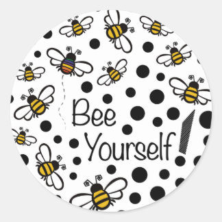 Wees jezelf ronde Sticker