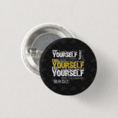 Wees jezelf rondom Button (Voorkant /achterkant)