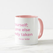 Wees jezelf Roze Mok (Voorkant rechts)