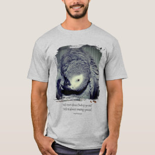 Wees jezelf Schattige papegaai Citaat Inspirerend T-shirt