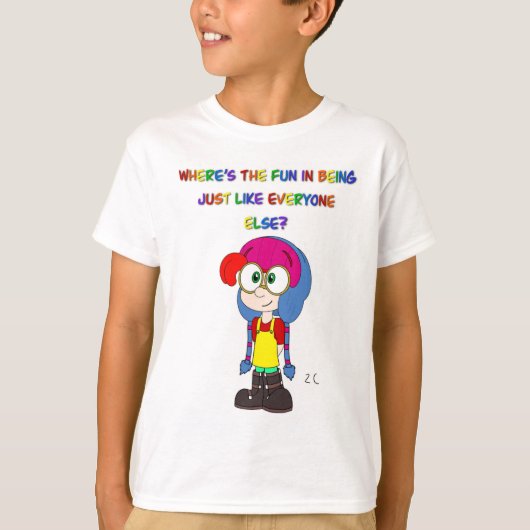 Wees jezelf shirt (Voorkant)