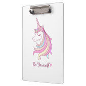 Wees jezelf Unicorn Klembord (Links)