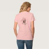 Wees jezelf V nekshirt T-shirt (Achterkant volledig)