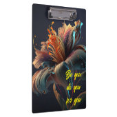 Wees jezelf voor je bloemenklembord klembord (Rechts)