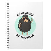 Wees jezelf wees Eweniek Grappige schaap straft  Notitieboek (Voorkant)