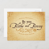 Wees jij Blithe en Bonny Briefkaart (Voorkant / Achterkant)