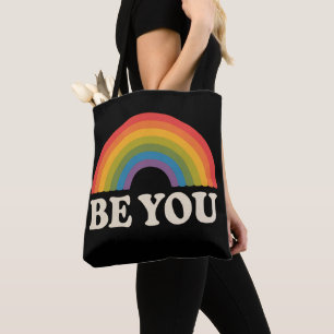 Wees jijzelf Homobeweging Pride LGBTQ Bondgenoot R Draagtas