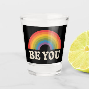 Wees jijzelf Homobeweging Pride LGBTQ Bondgenoot R Shot Glas