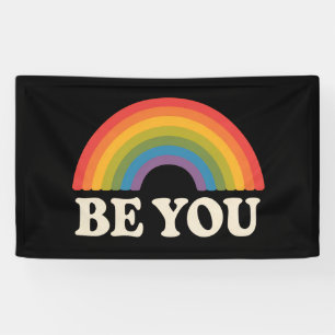 Wees jijzelf Homobeweging Pride LGBTQ Bondgenoot R Spandoek