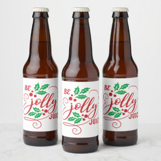 Wees Jolly Juice Christmas Cheer Bierfles Bier Etiket