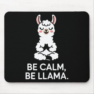 Wees kalm wees lama meditatie yoga _1 muismat