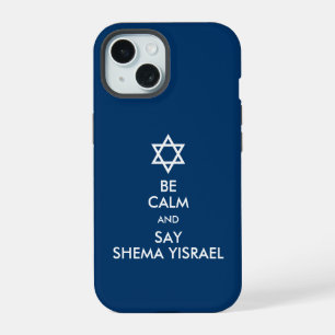 Wees Kalmeer En Zeg Shema Yisrael Case-Mate Samsun iPhone 15 Hoesje