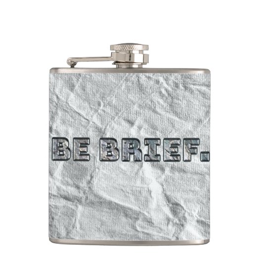 Wees kort. heupfles (Voorkant)