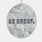 Wees kort. keramisch ornament (Links)