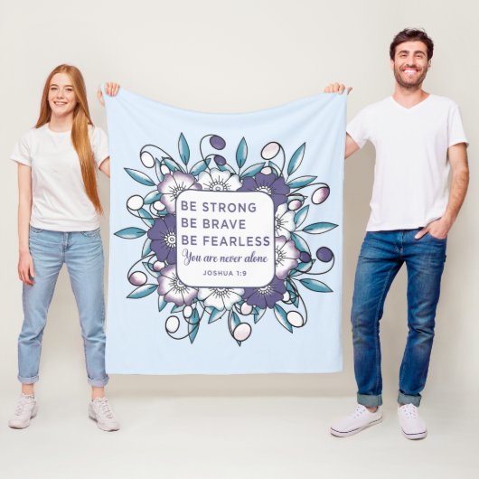 Wees krachtig Brave Fearless - Bijbel Verse Fleece (In situ)