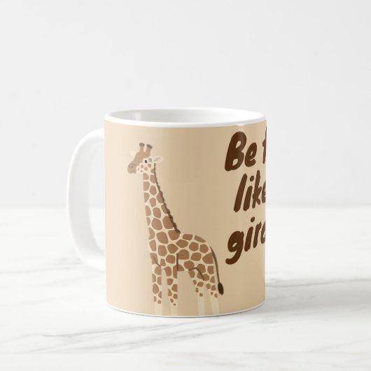 Wees lang als een giraaf koffiemok (Voorkant links)