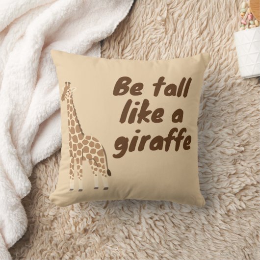 Wees lang als een giraffe kussen (Deken)
