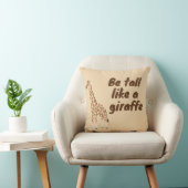 Wees lang als een giraffe kussen (Stoel)