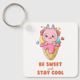 "Wees lief en blijf cool" Sleutelhanger