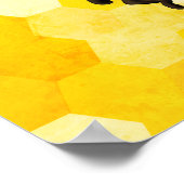 "Wees lief" honingbijen Poster (Hoek)