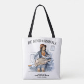 Wees lief voor de dieren Canvas tas (Achterkant)