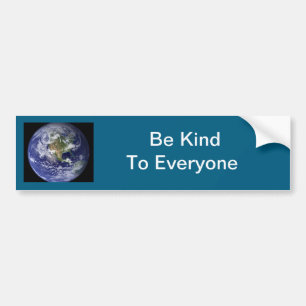 Wees lief voor iedereen Bumpersticker