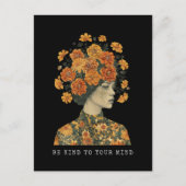 Wees lief voor je geest (Dark BG) Briefkaart (Voorkant)