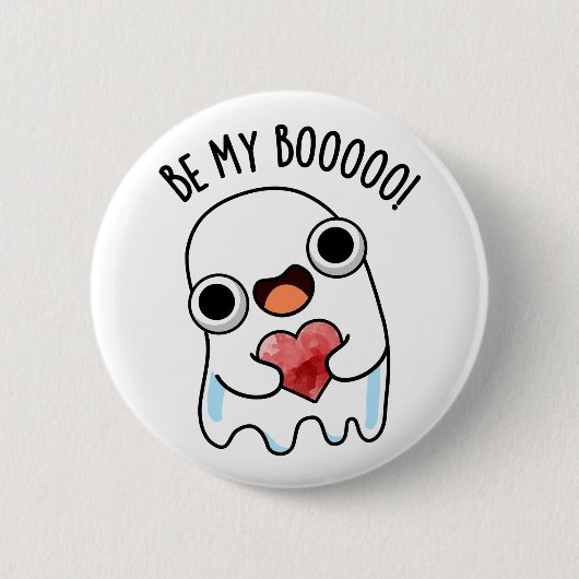 Wees mijn boek Grappige Ghost Pun Ronde Button 5,7 Cm (Voorkant)