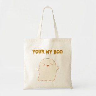Wees mijn Boo Halloween Ghost Tote Bag