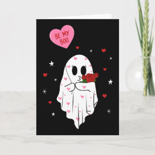 Wees mijn Boo Valentijn Geest Met Lloon Gelukkige Kaart