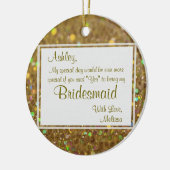 Wees mijn Bridesmaid Keepslag Keramisch Ornament (Links)