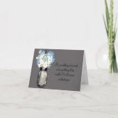 Wees mijn Bridesmaid - Mason Jar en Wildbloemen (Voorkant)