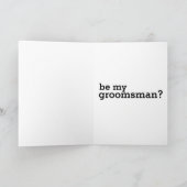 Wees mijn bruidsjongenskaart, het gebeurt (Binnen)