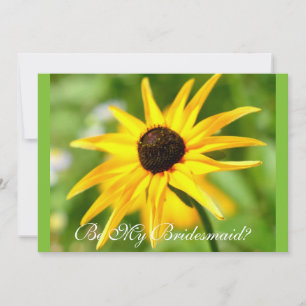 Wees mijn bruidsmeisje black-eyed susan kaart
